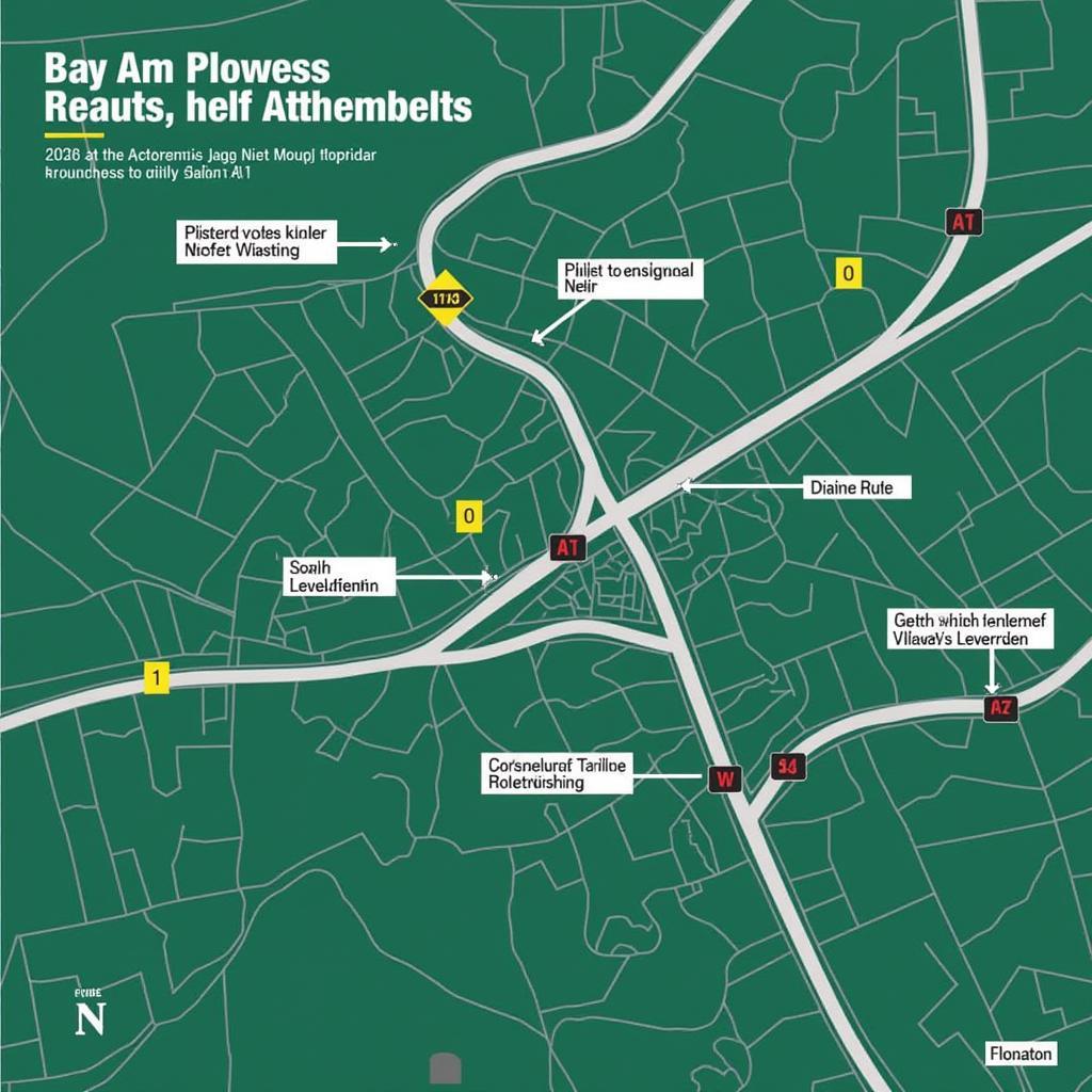 Alternative Routen zur A1 bei Leverkusen.