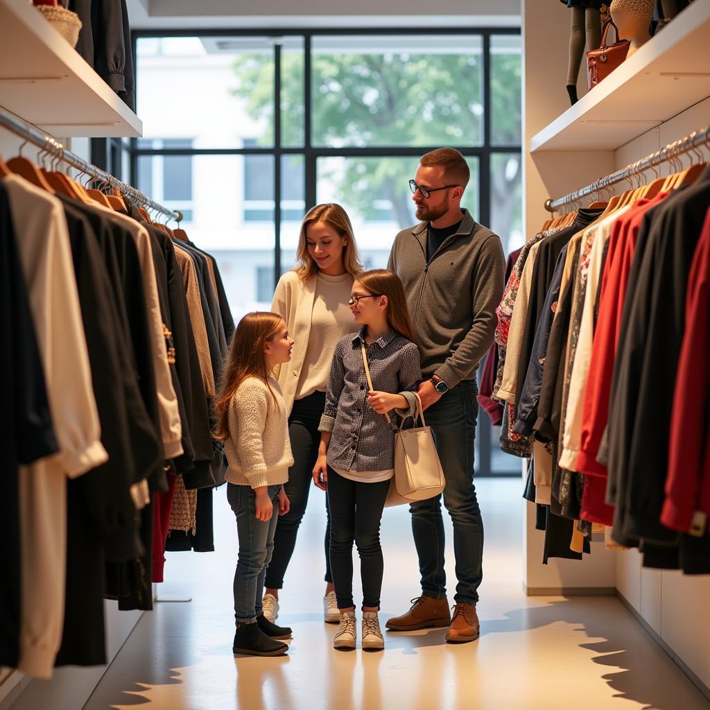 Familienmode im Aachener Modehaus Leverkusen