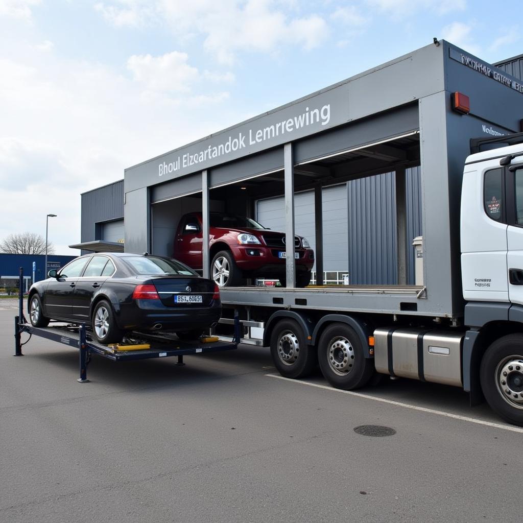 Autotransport mit Schwientek in Leverkusen