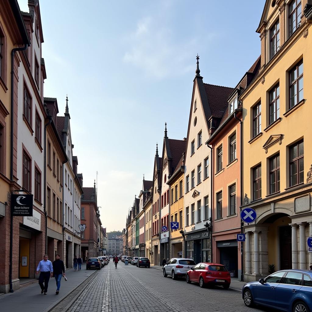 Historische Gebäude an der Ahrstraße Leverkusen