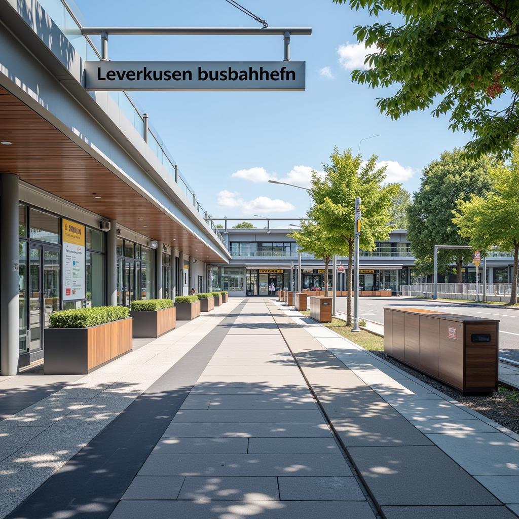 Ankunft am Leverkusen Busbahnhof