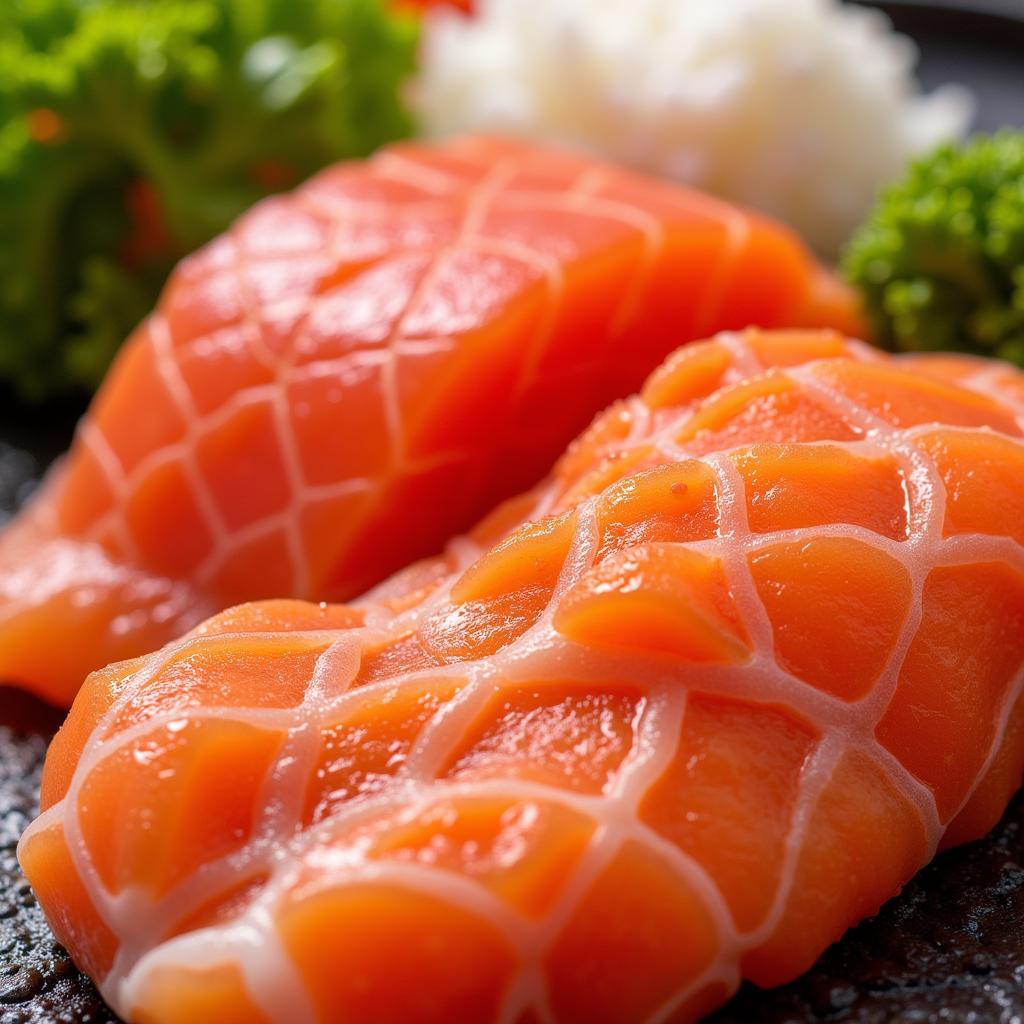 Frischer Fisch für die Zubereitung von Sushi im Aiko Sushi & Grill Leverkusen