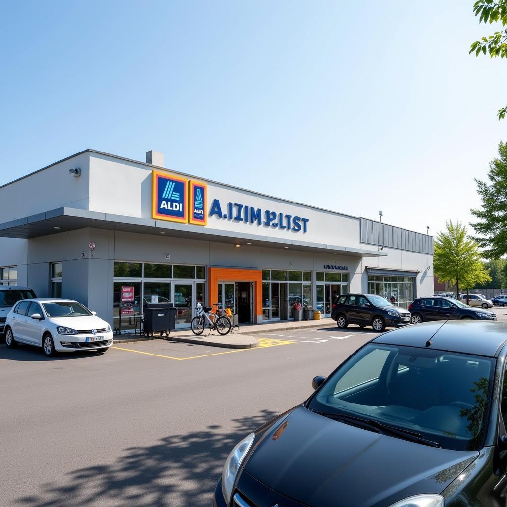 Parkplatz Aldi Leverkusen Hitdorf