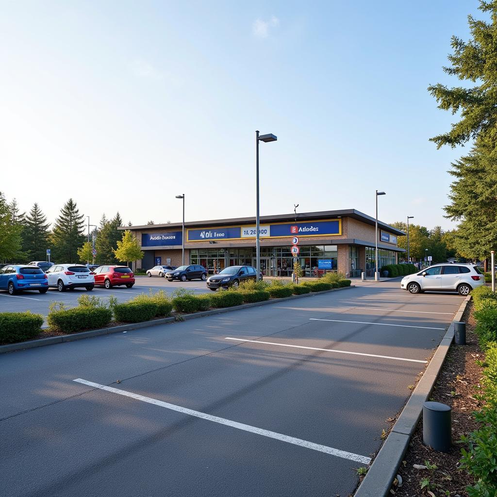 Aldi Süd Leverkusener Straße Schildgen Bergisch Gladbach Parkplatz