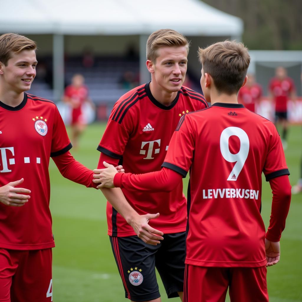 Alexander Fiß in der Jugendmannschaft von Bayer 04 Leverkusen