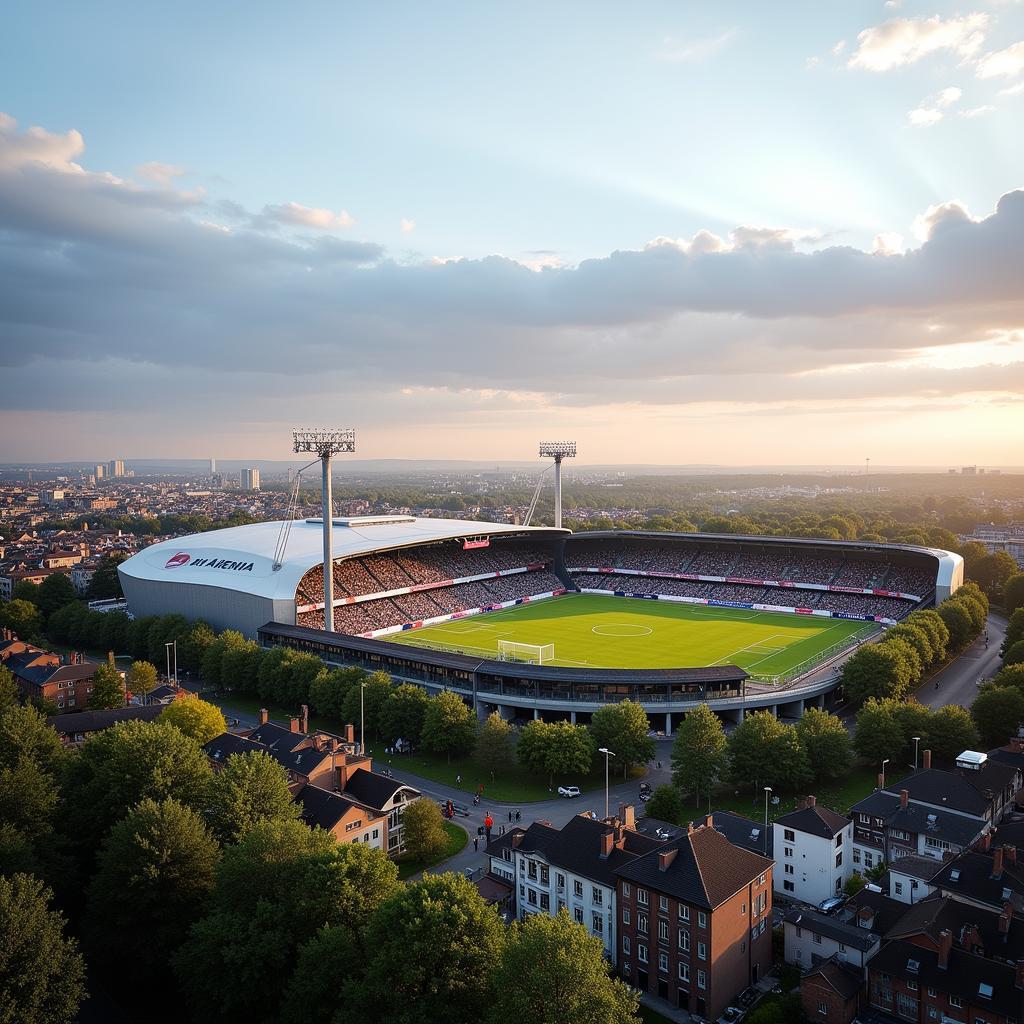 Am Sonnenhang 24 und die BayArena