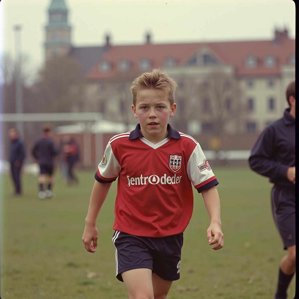 André Hebbel in seiner Jugend in Leverkusen