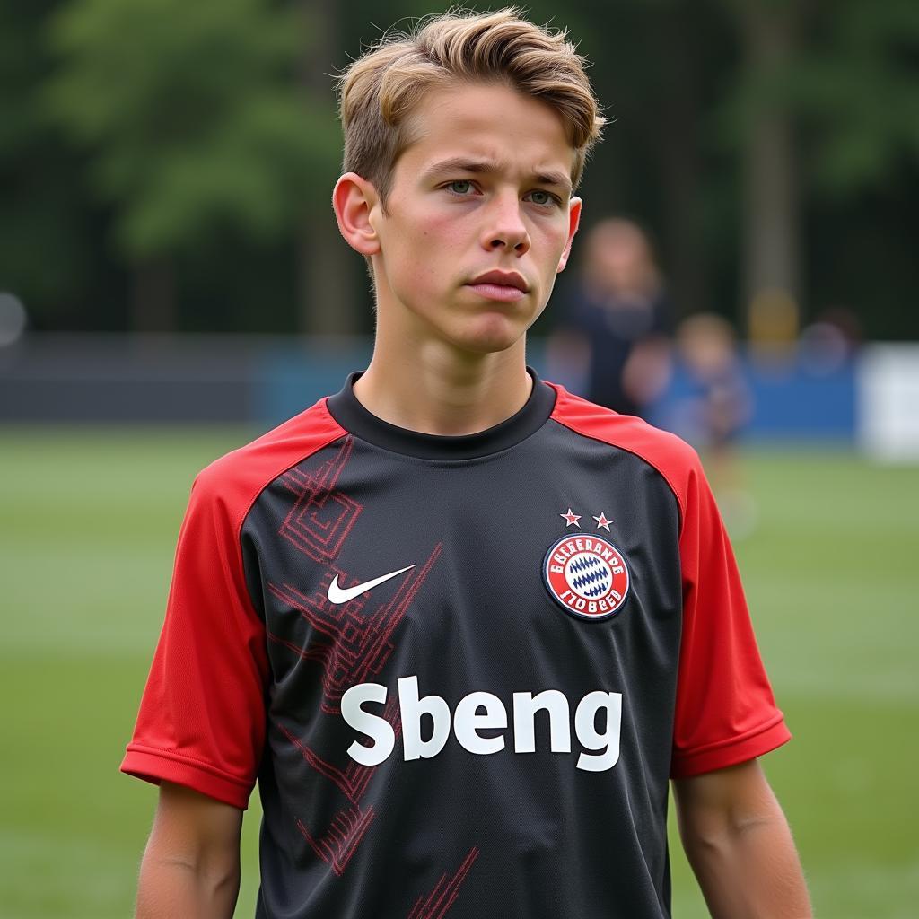 Andreas Becker in seiner Jugendzeit bei Bayer 04 Leverkusen.