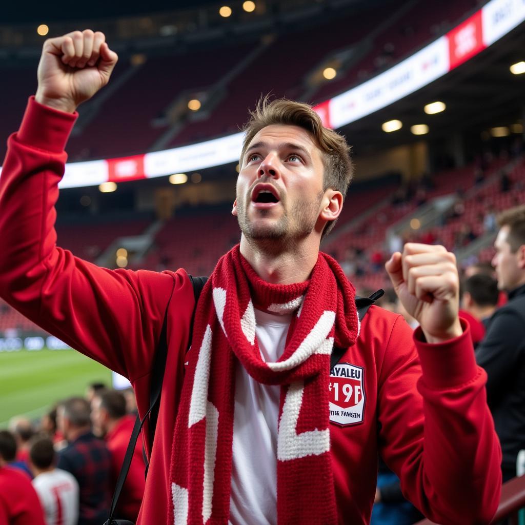 Andreas Färber in der BayArena.