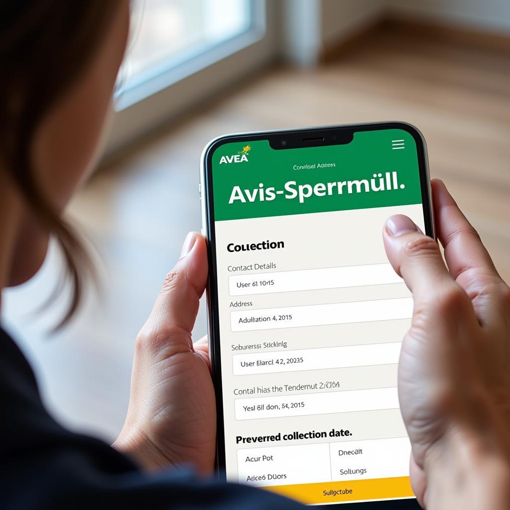 Anmeldung für Avis-Sperrmüll in Leverkusen