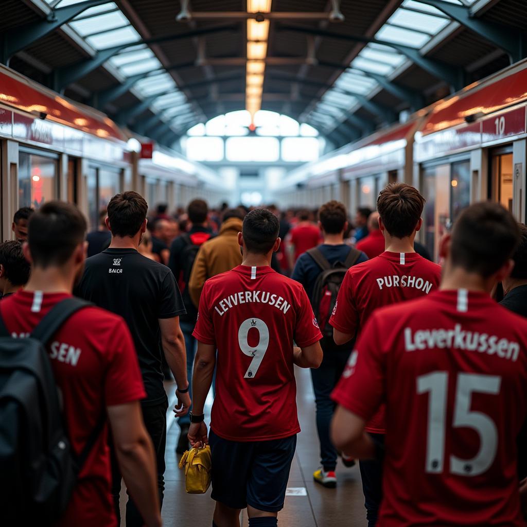 Anreise mit öffentlichen Verkehrsmitteln zur BayArena