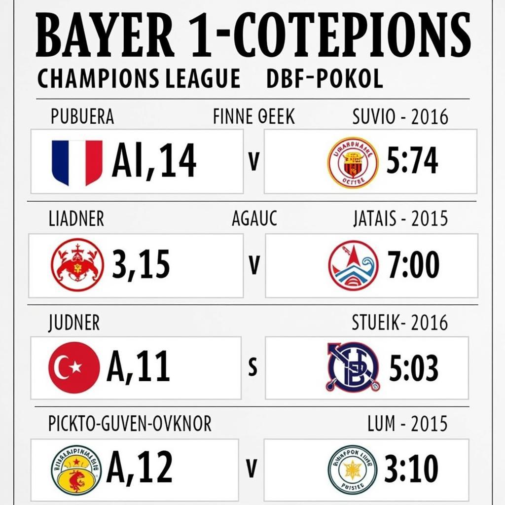 Anstoßzeiten Champions League und DFB-Pokal