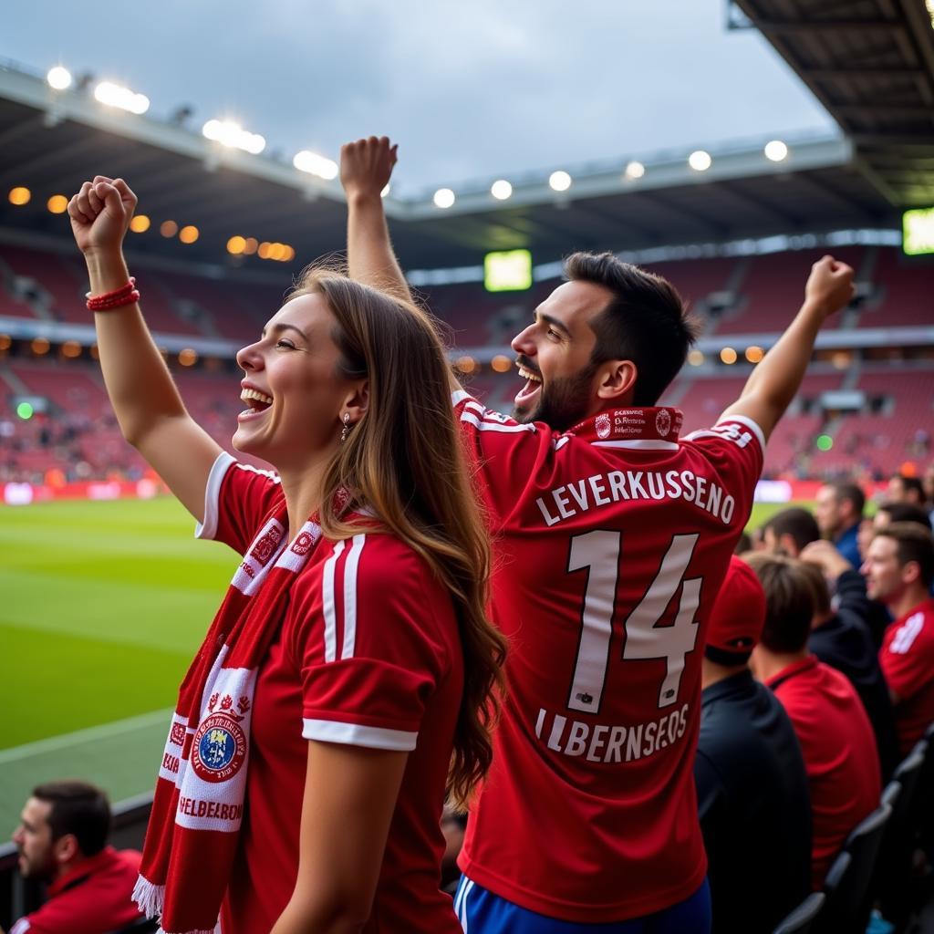 Ao Pärchen im Stadion