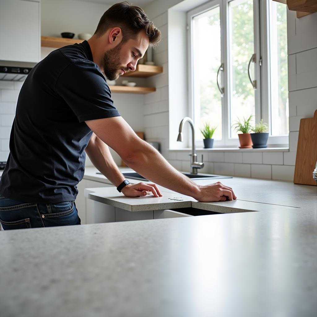 Professionelle Installation von Arbeitsplatten in Leverkusen