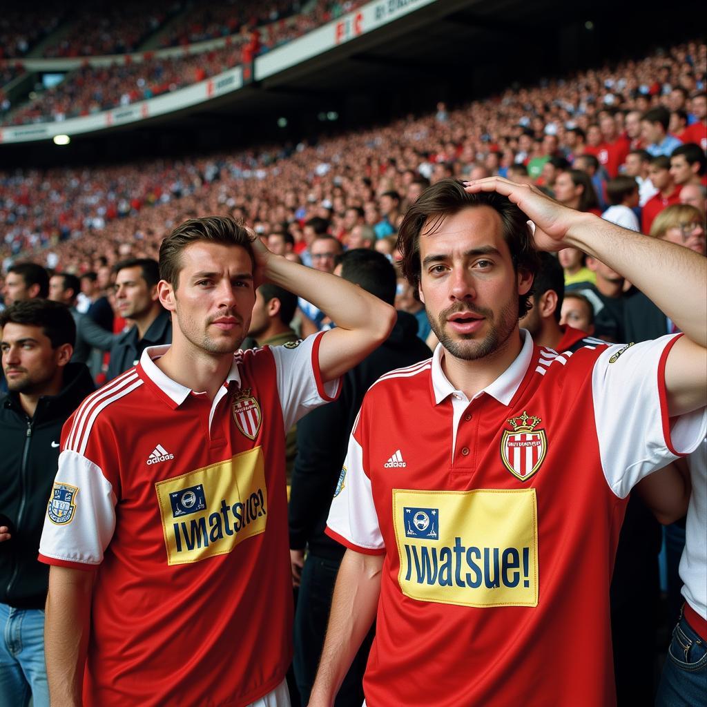 AS Monaco gegen Bayer Leverkusen 1997 Fans