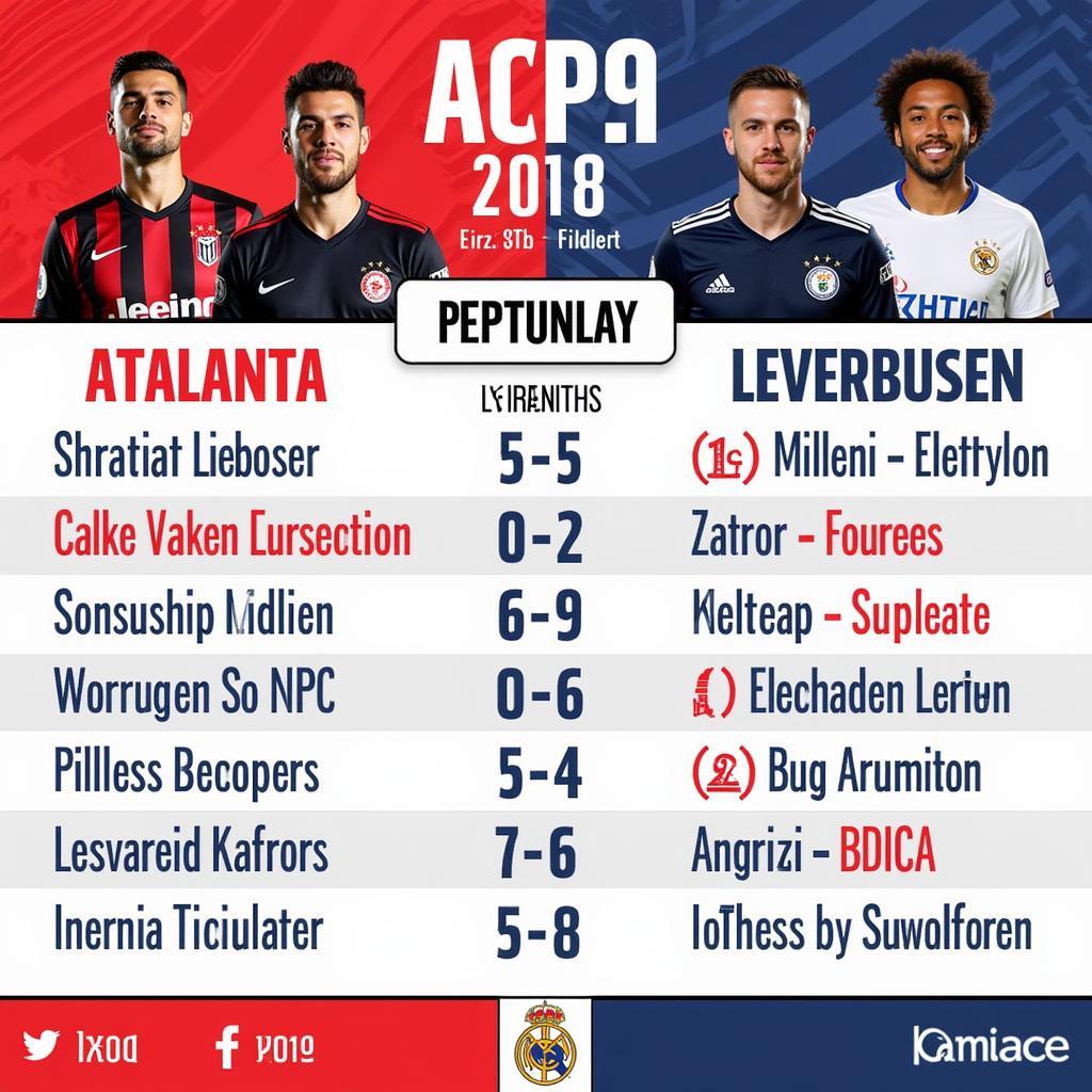 Ein Vergleich der Schlüsselspieler von Atalanta und Leverkusen.