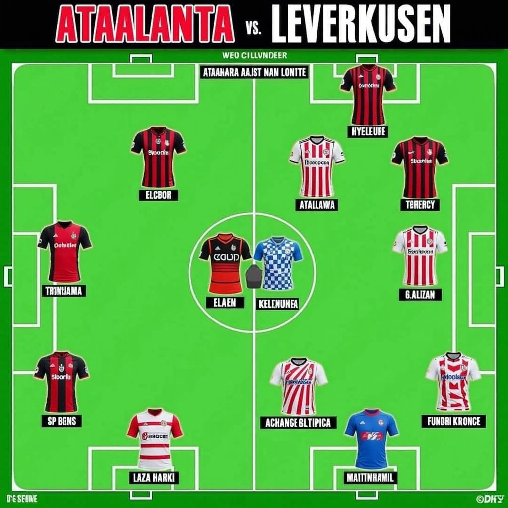 Taktischer Vergleich zwischen Atalanta und Leverkusen