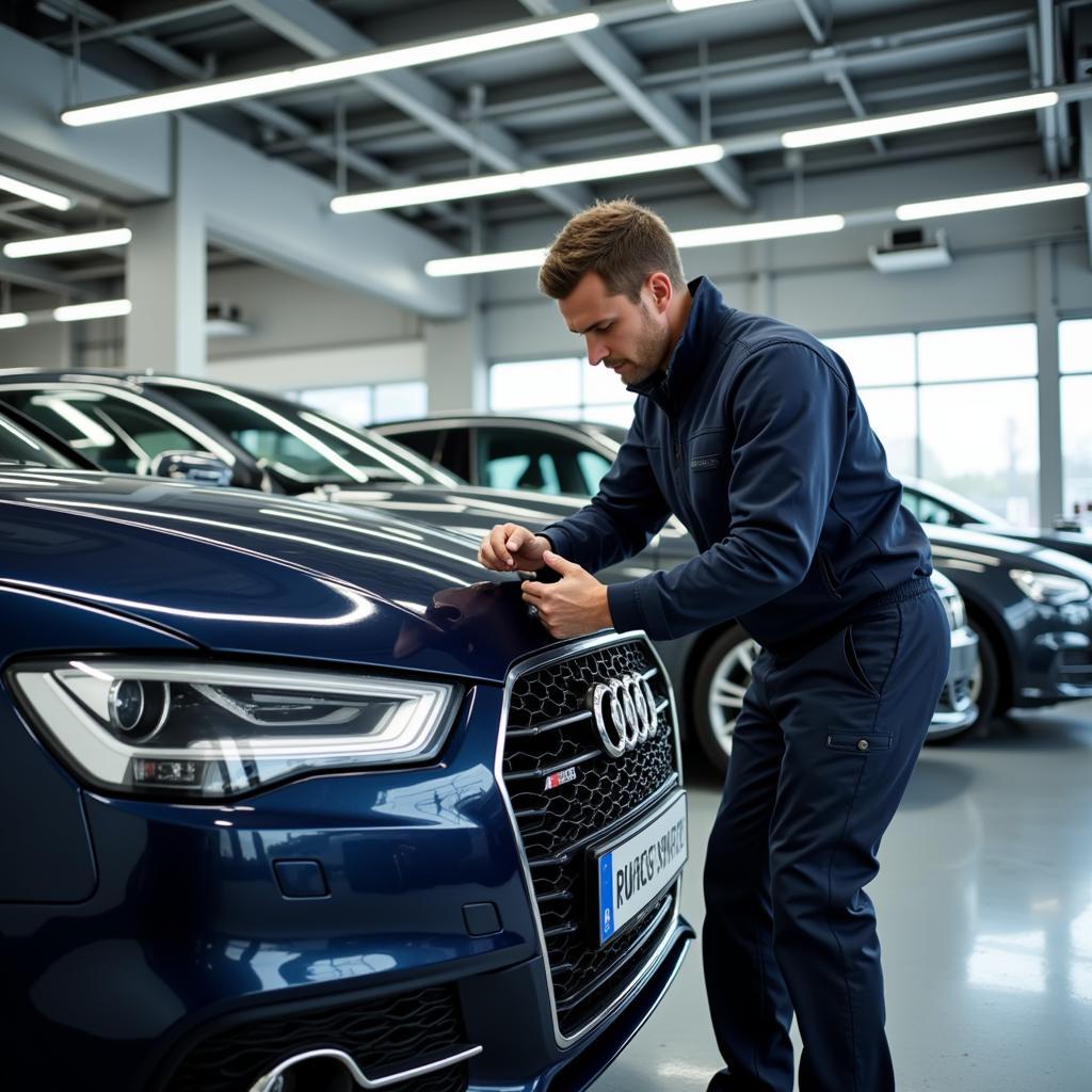 Audi Inspektion in Leverkusen Werkstatt