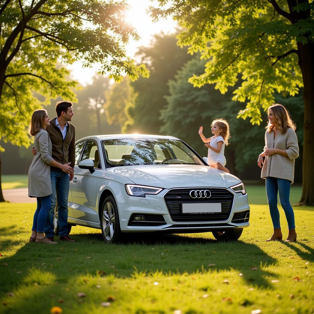 Audi Kleinwagen mit Familie in Leverkusen