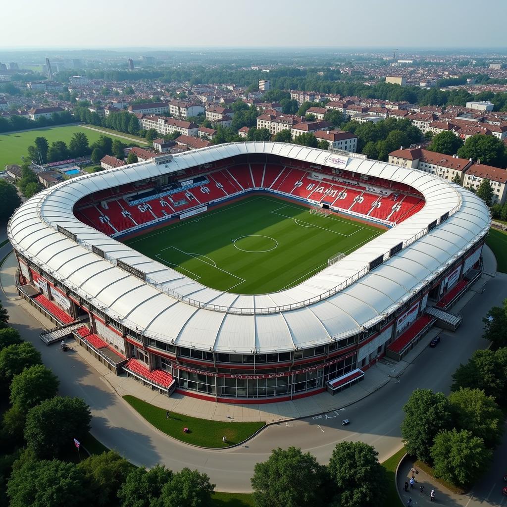 Ulrich-Haberland-Stadion an der Auestraße 17 in Leverkusen