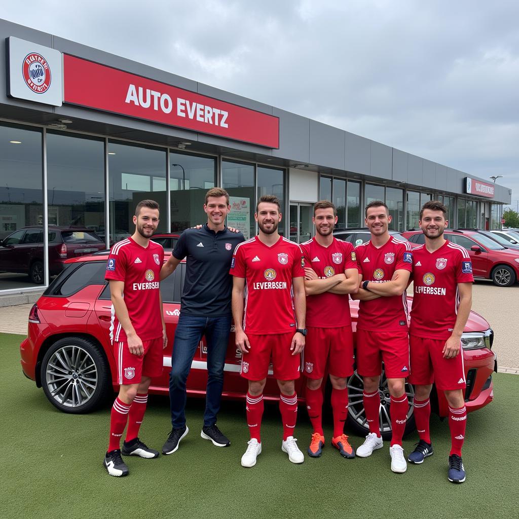 Partnerschaft zwischen Auto Evertz und Bayer 04