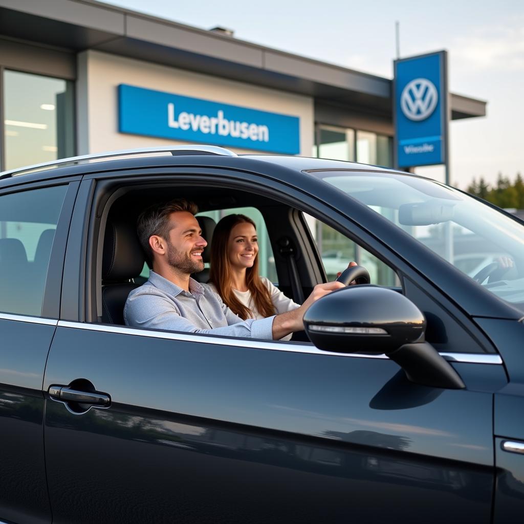 Probefahrt in Leverkusen