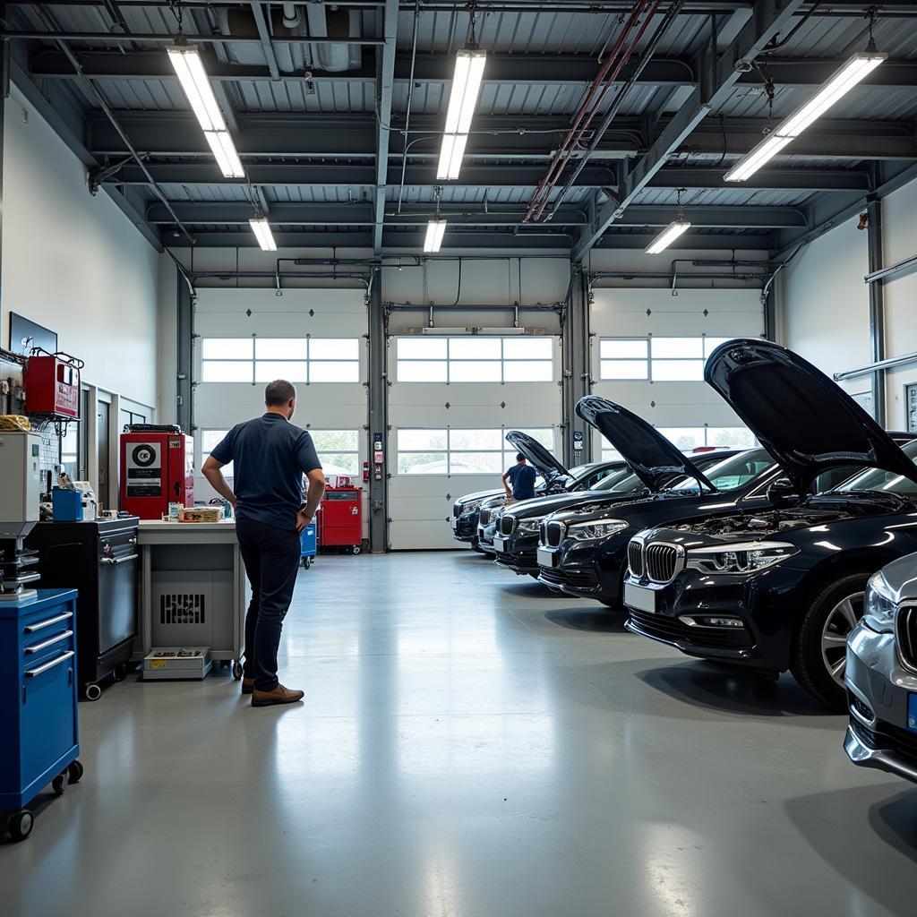 Auto Service und Reparatur in einer Werkstatt in Leverkusen