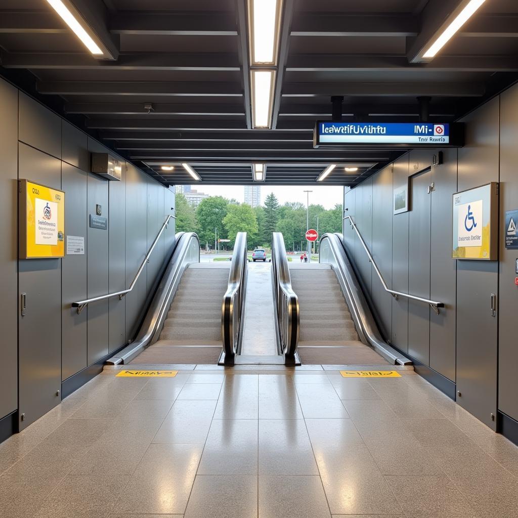 Barrierefreier Zugang zum Bahnhof Leverkusen Mitte