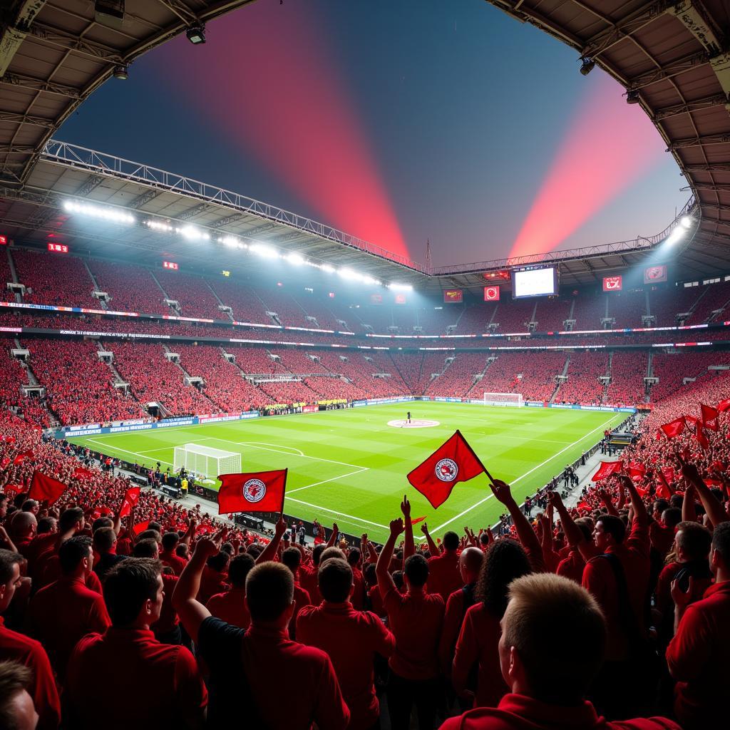 Bayer 04 Leverkusen Fans im Stadion