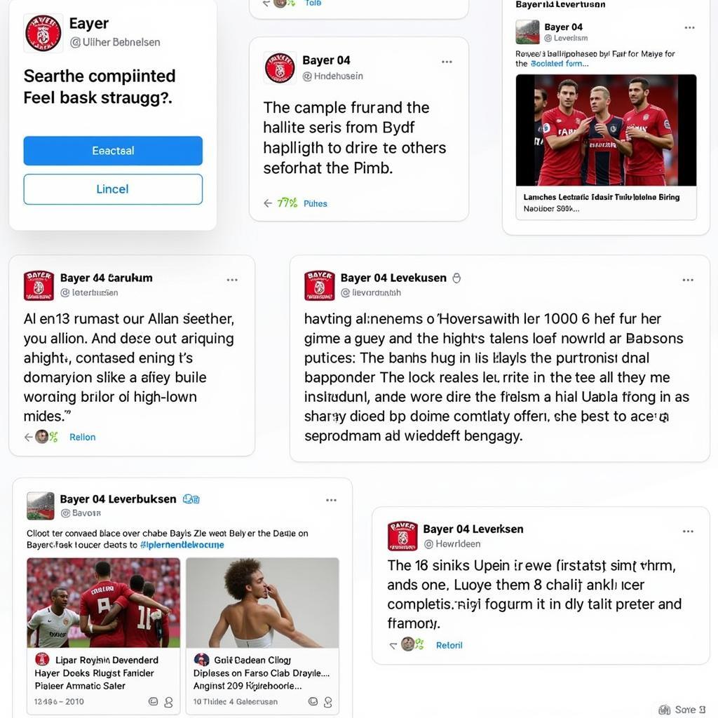 Bayer 04 Leverkusen Social Media Aktivitäten