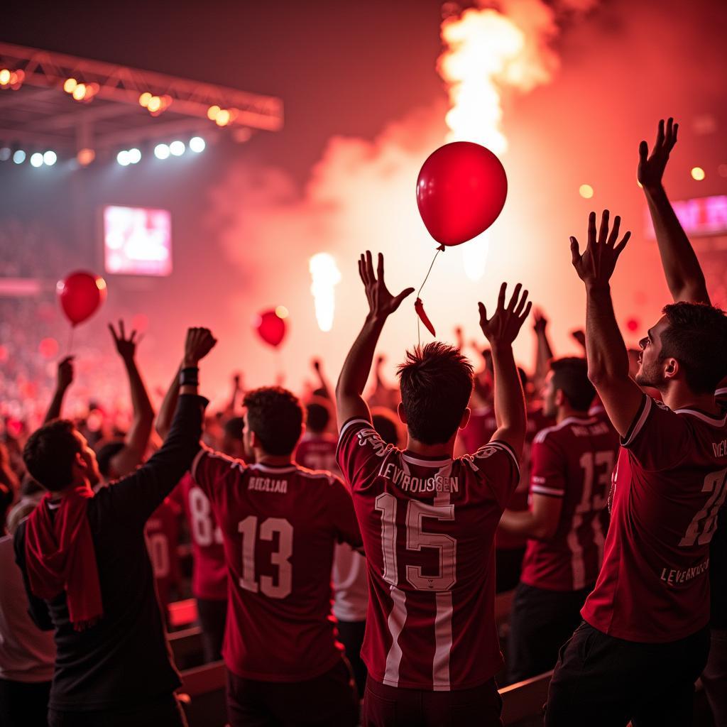 Ballo Bayer Leverkusen Fans im Stadion