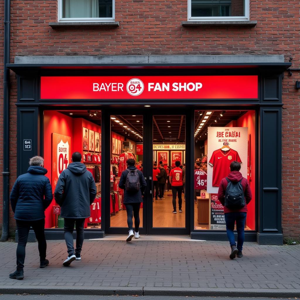 Bayer 04 Leverkusen Fanshop am Bürgerbuschweg