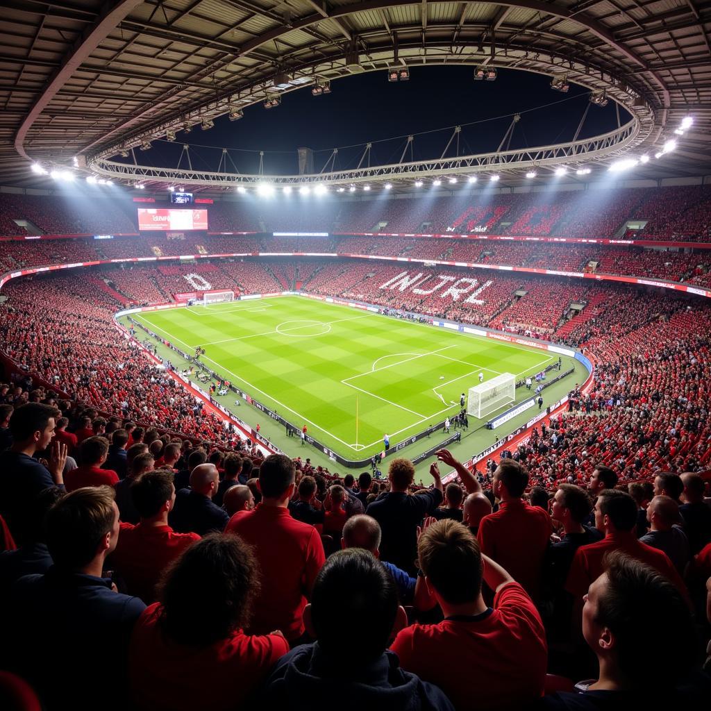 Fan-Atmosphäre Basel Leverkusen