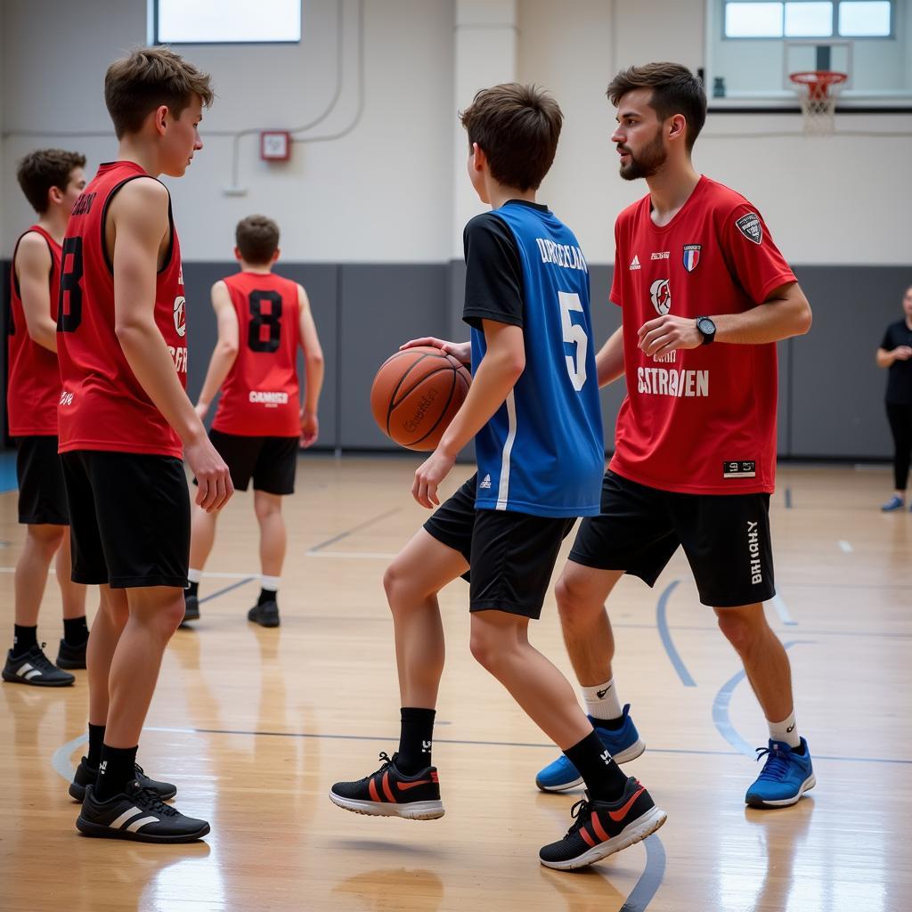 Jugendtraining beim Basketball TSV Bayer Leverkusen