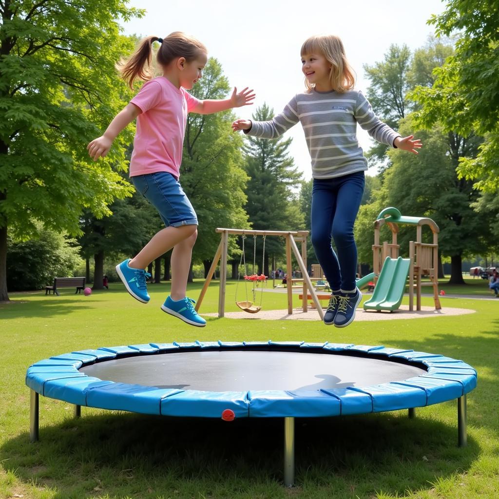 Batute Trampolin in Leverkusen Kinderpark