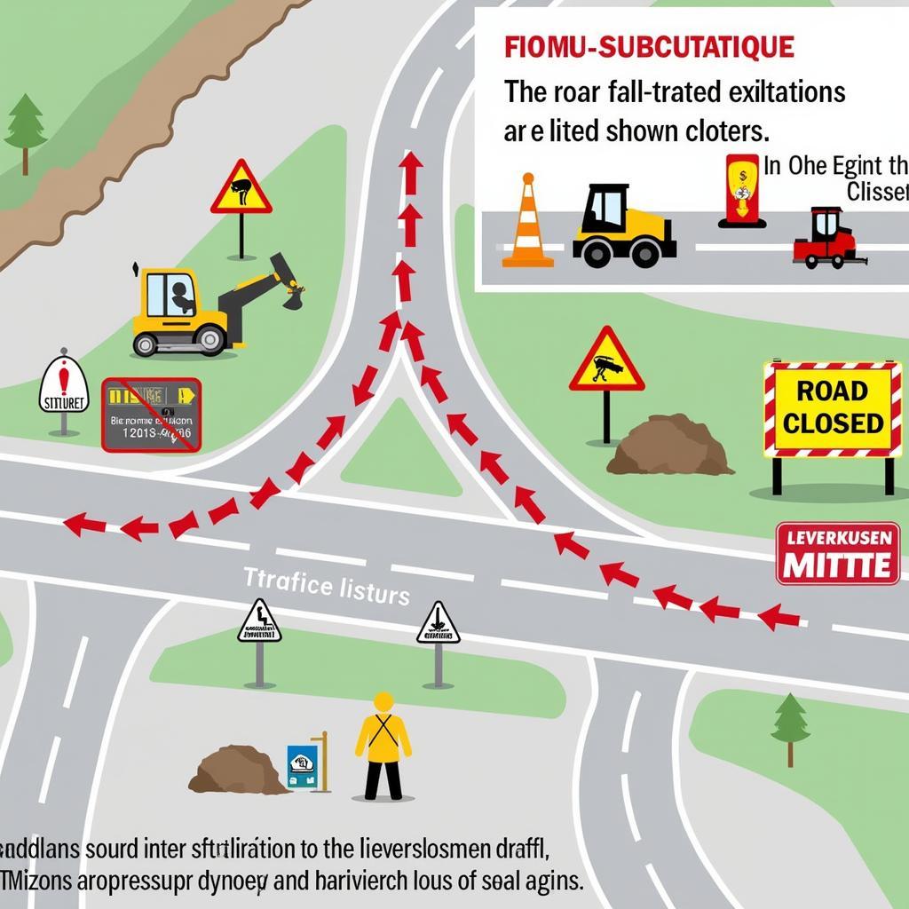 Verkehrsumleitungen in Leverkusen Mitte