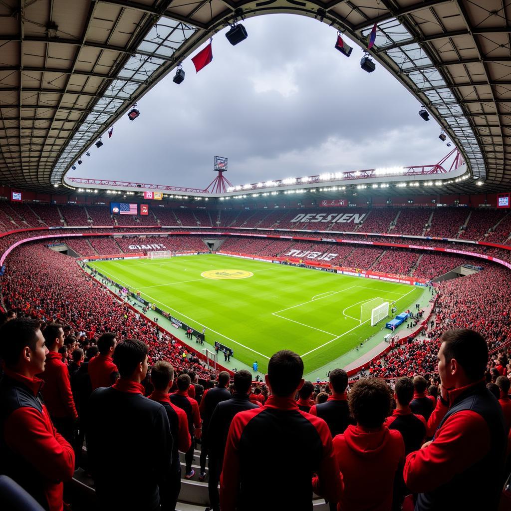 BayArena Fans Energie Leverkusen