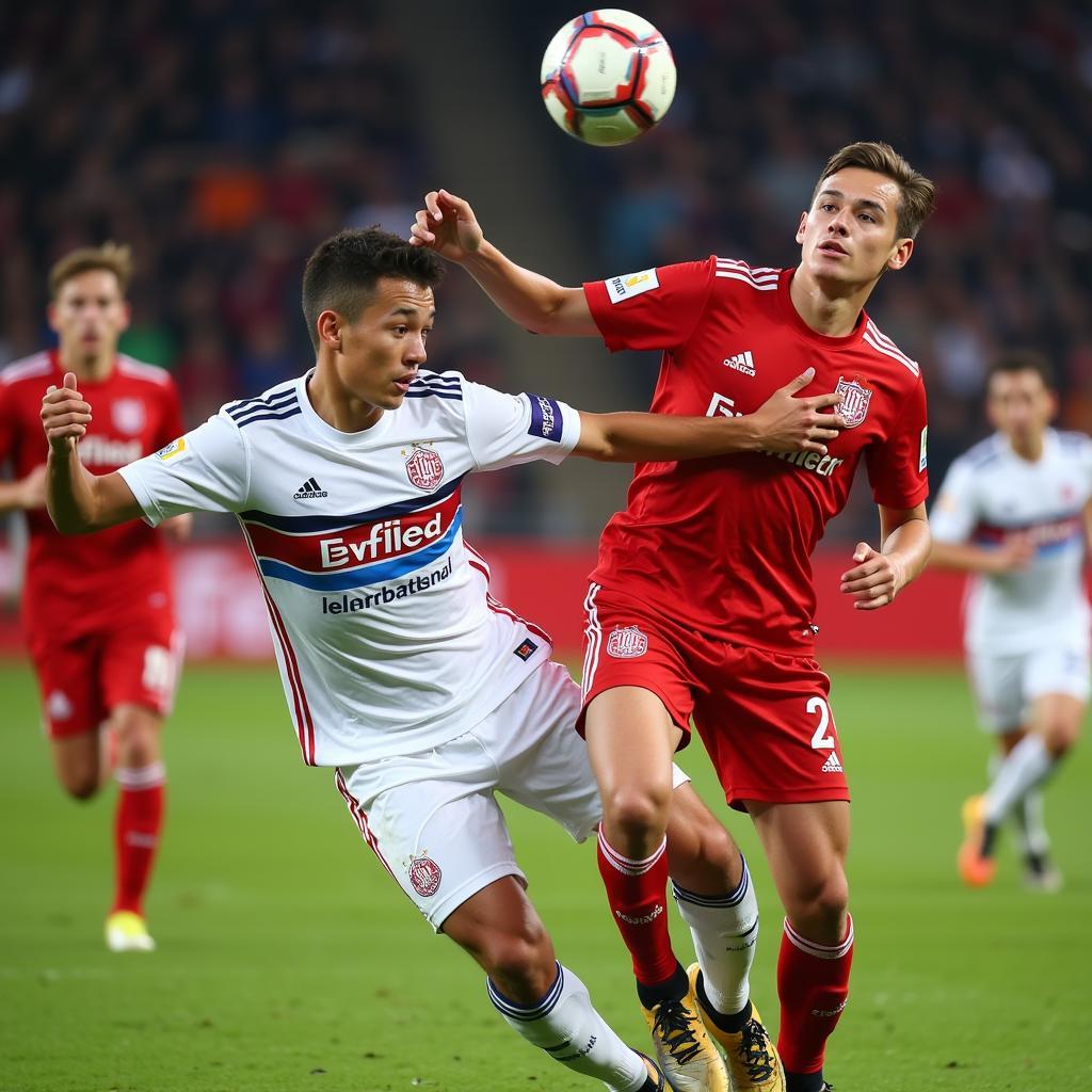 Bayer 04 Leverkusen B Jugend im Spiel