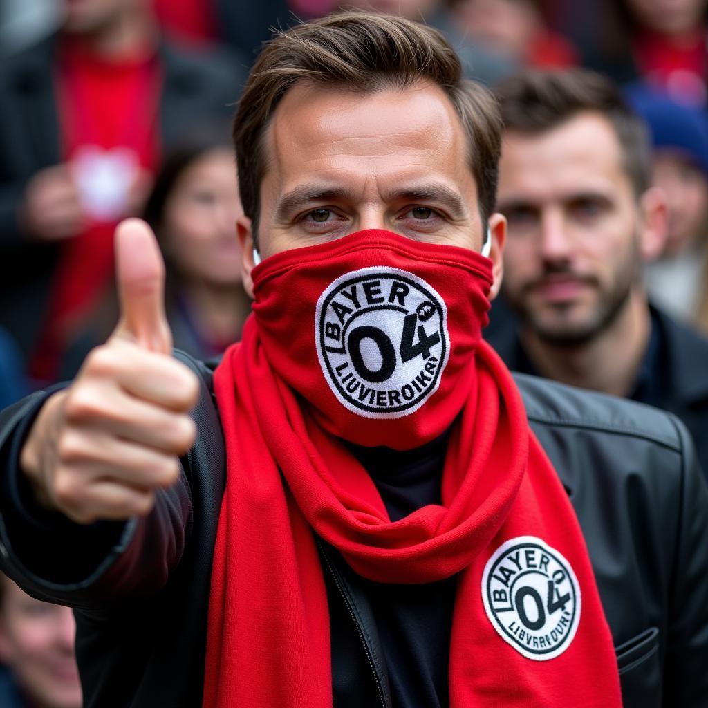 Bayer 04 Leverkusen Fan-Schal Maske