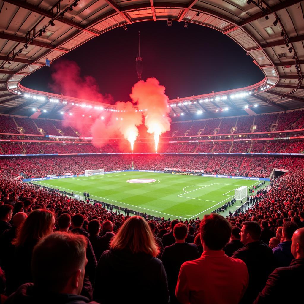 Bayer 04 Leverkusen Fans in der BayArena