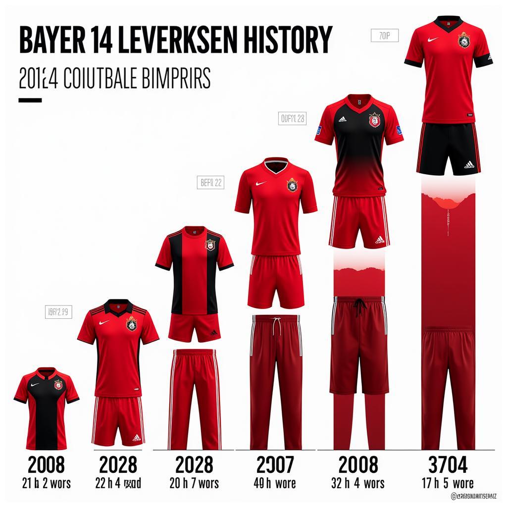 Die historischen Farben von Bayer 04 Leverkusen