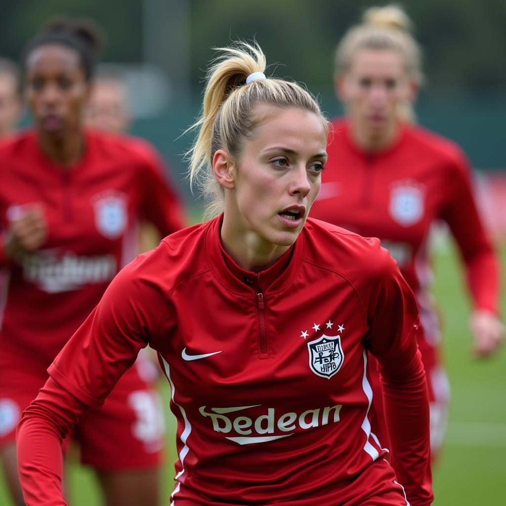 Trainingseinheit der Bayer 04 Leverkusen Frauen.