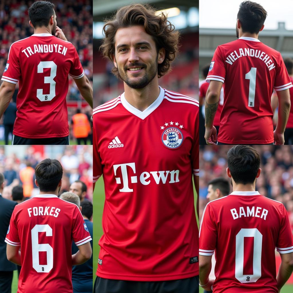 Bayer 04 Leverkusen Fans in Fußballform