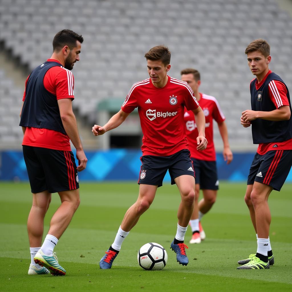 Bayer 04 Leverkusen Jugendspieler im Training