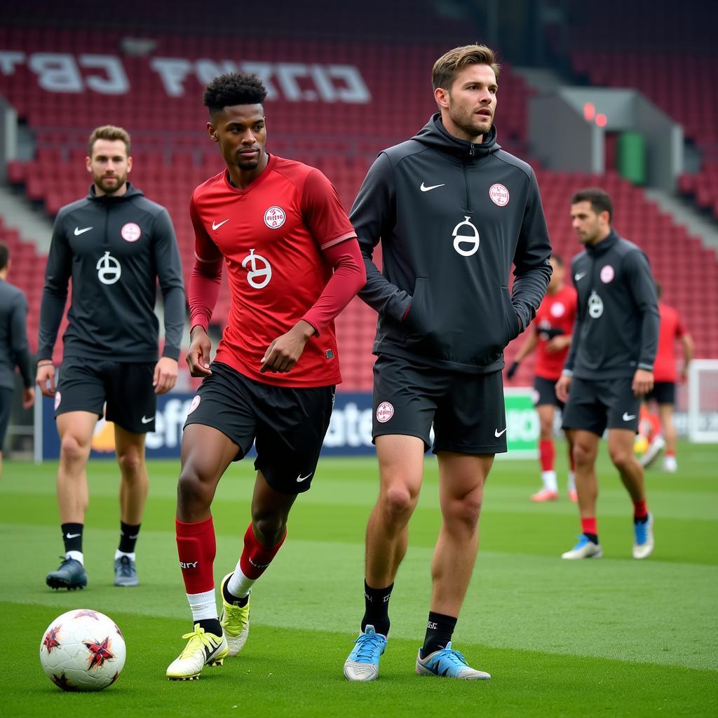 Bayer 04 Leverkusen Powerpack: Mannschaftstraining im Ulrich-Haberland-Stadion