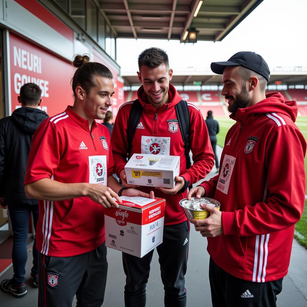 Bayer 04 Leverkusen Fans sammeln Spenden