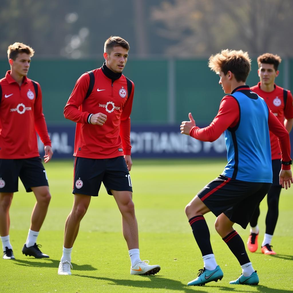 Bayer 04 Leverkusen U19 Trainingseinheit