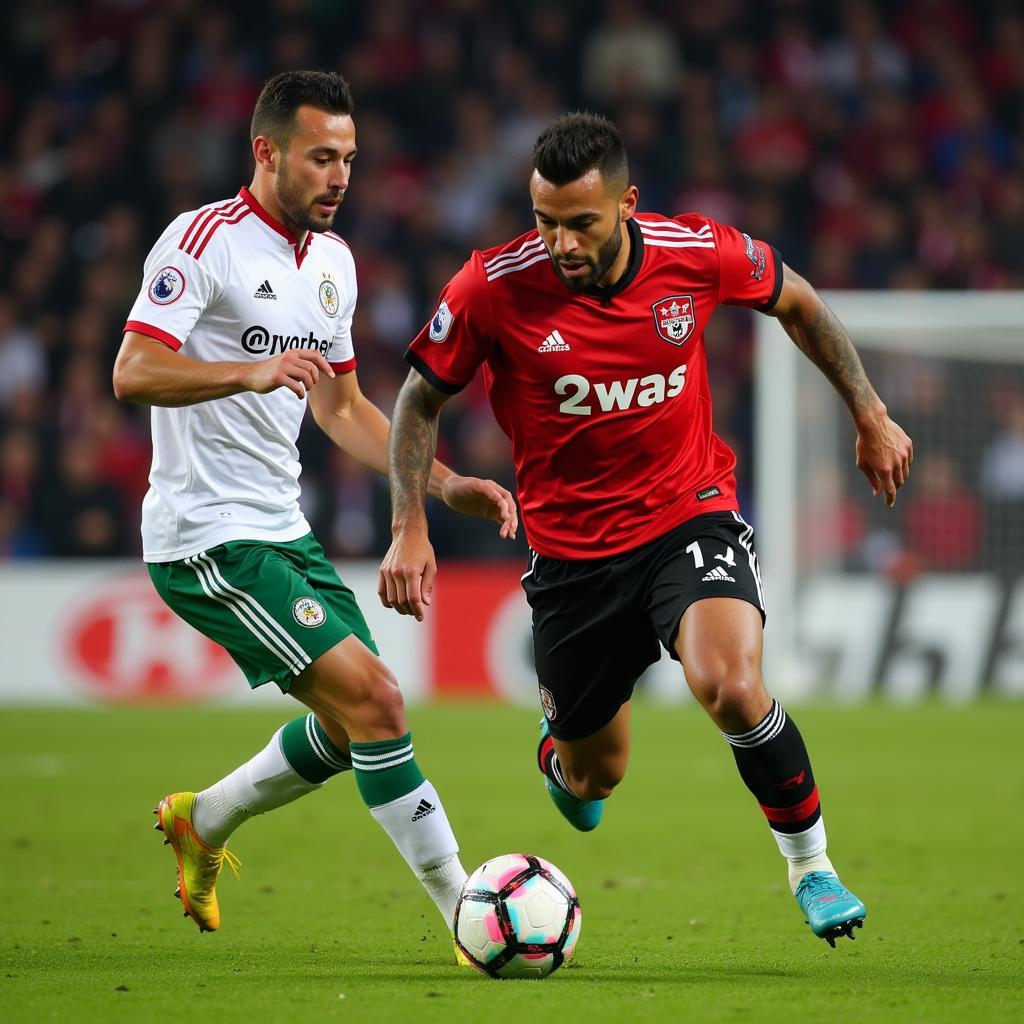 Bayer 04 Leverkusen vs. Borussia Mönchengladbach Spielszene