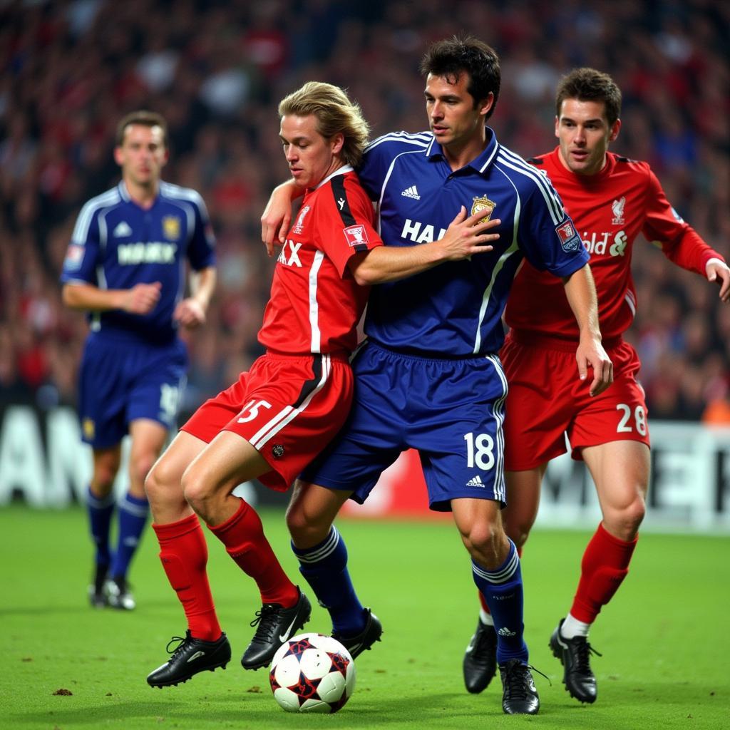 Bayer 04 Leverkusen gegen Liverpool in der Champions League 2002