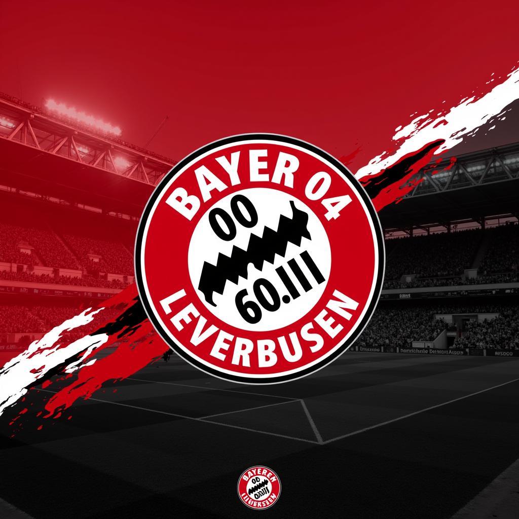 Bayer 04 Leverkusen Wappen Farben Rot und Schwarz